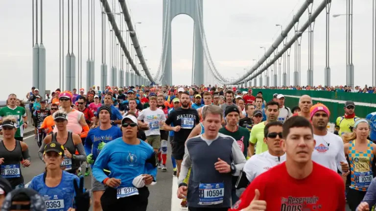 Photo of runners at New York marathon